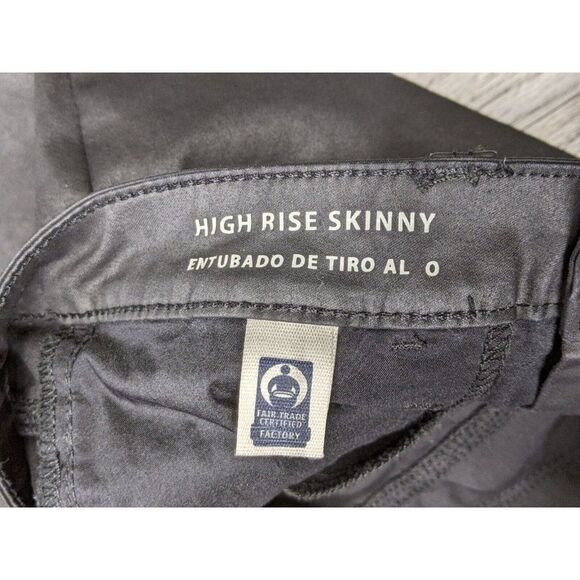 Universal Thread Womens Size 6 / 28 R High Rise Cropped Skinny Black Pants - Picture 6 of 11